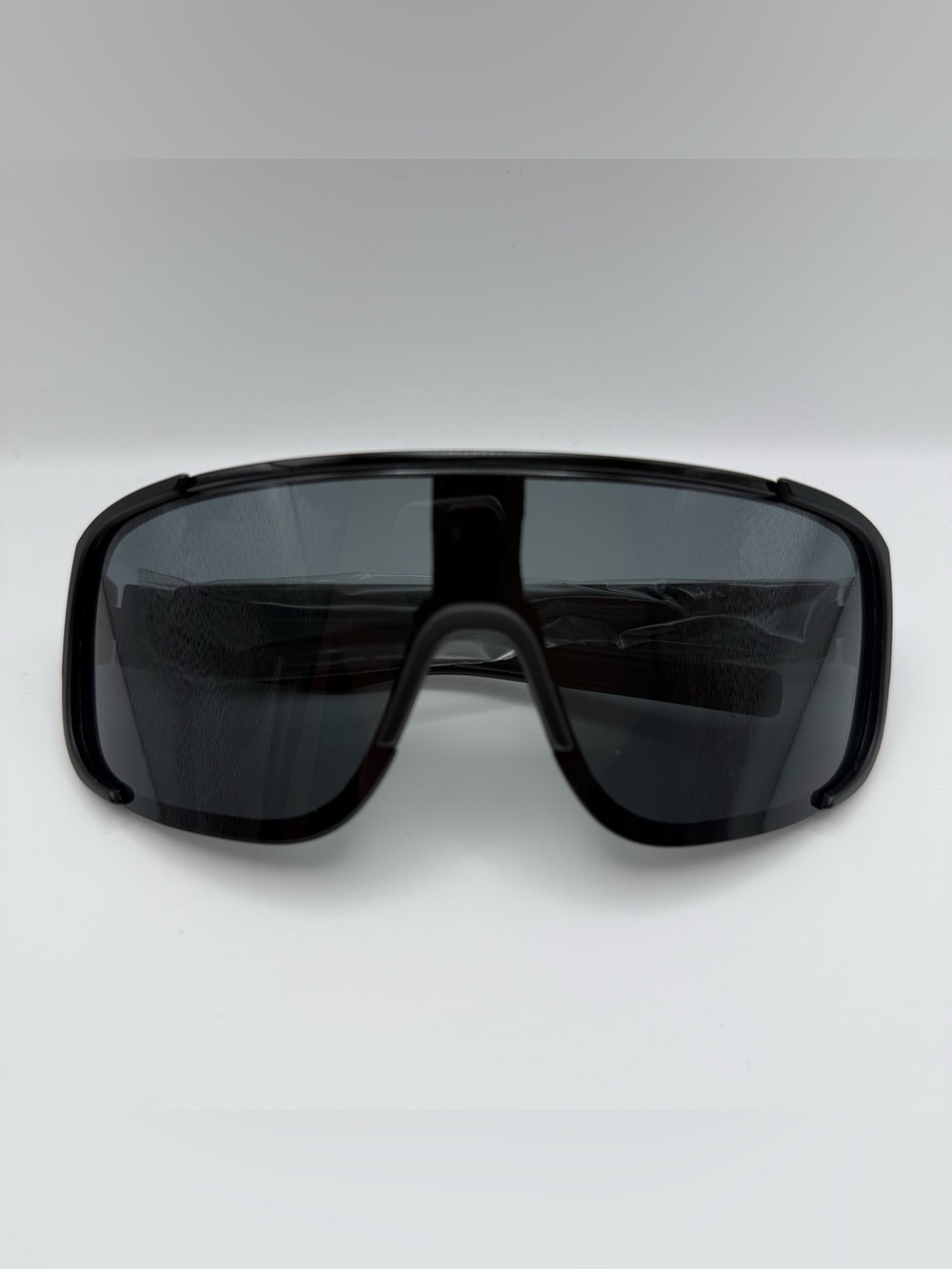 Paleshy Black Sports Shield Sunglasses
